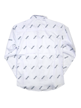 総柄英字シャツ