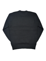 ワッペンリブクルーニット