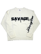 ダメージフリンジセーター