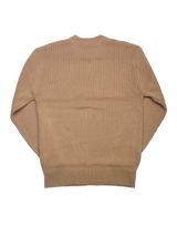 ワッペンリブクルーニット