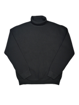 畦編みタートルネックセーター