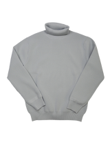 畦編みタートルネックセーター