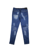 MIDブルーダメージデニム