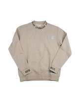 リブ英字メタルロゴトレーナー