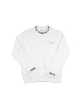 リブ英字メタルロゴトレーナー