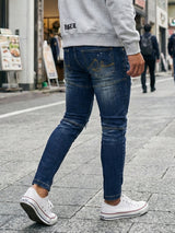 3Dペイントデニムパンツ