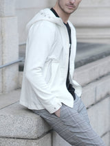 ナイロン切り替えテックブルゾン