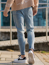 ロゴジップデニムパンツ