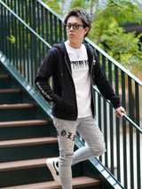 レザーパッチブルーデニム