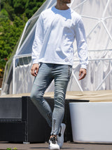 ラインストーンベアL/TEE