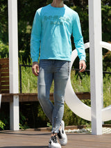 メタリック刺繍ロンT