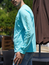 メタリック刺繍ロンT