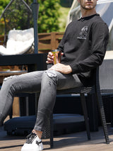 ラインストーンベアL/TEE