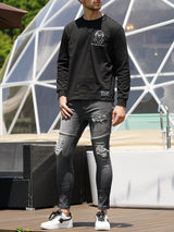 ラインストーンベアL/TEE