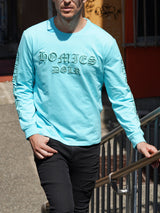 メタリック刺繍ロンT