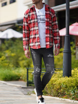 ラインストーンBKデニムPT