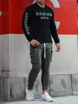 メタリック刺繍ロンT