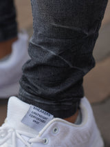 ラインストーンBKデニムPT