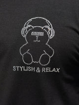 ラインストーンベアL/TEE