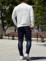 ストーンロゴトレーナー