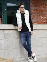 光沢ナイロン中綿ベスト