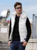 光沢ナイロン中綿ベスト