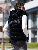 光沢ナイロン中綿ベスト