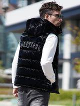 光沢ナイロン中綿ベスト