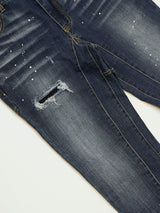 3Dペイントデニムパンツ