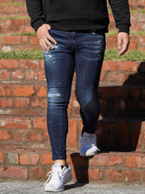 【オンライン限定】ペイントダメージデニム