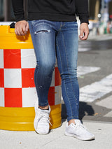 3Dペイントデニムパンツ