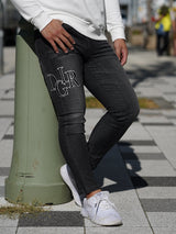 DGLRワッペンBKデニムパンツ