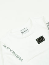KIDS プレートスリーブ刺繍L/TEE