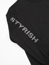 プレートスリーブ刺繍L/TEE