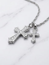 【PREMIUM JEWELRY】ダブルクロスネックレス