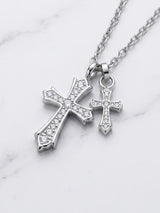 【PREMIUM JEWELRY】ダブルクロスネックレス