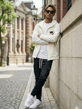 ナイロンアームロゴブルゾン