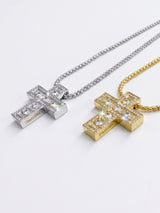 【PREMIUM JEWELRY】ストーンクロスネックレス
