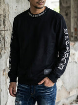 クロスネックラメトレーナー