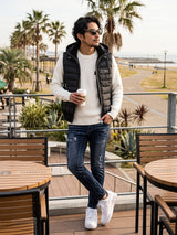 ニット切替ベスト