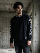 クロスネックラメトレーナー