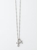 【PREMIUM JEWELRY】ダブルクロスネックレス
