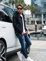 ナイロンアームロゴブルゾン