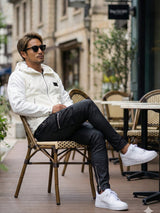 ナイロンアームロゴブルゾン