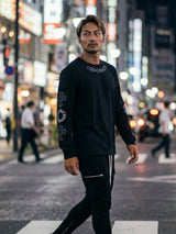 スリーブクロスロゴロンTEE