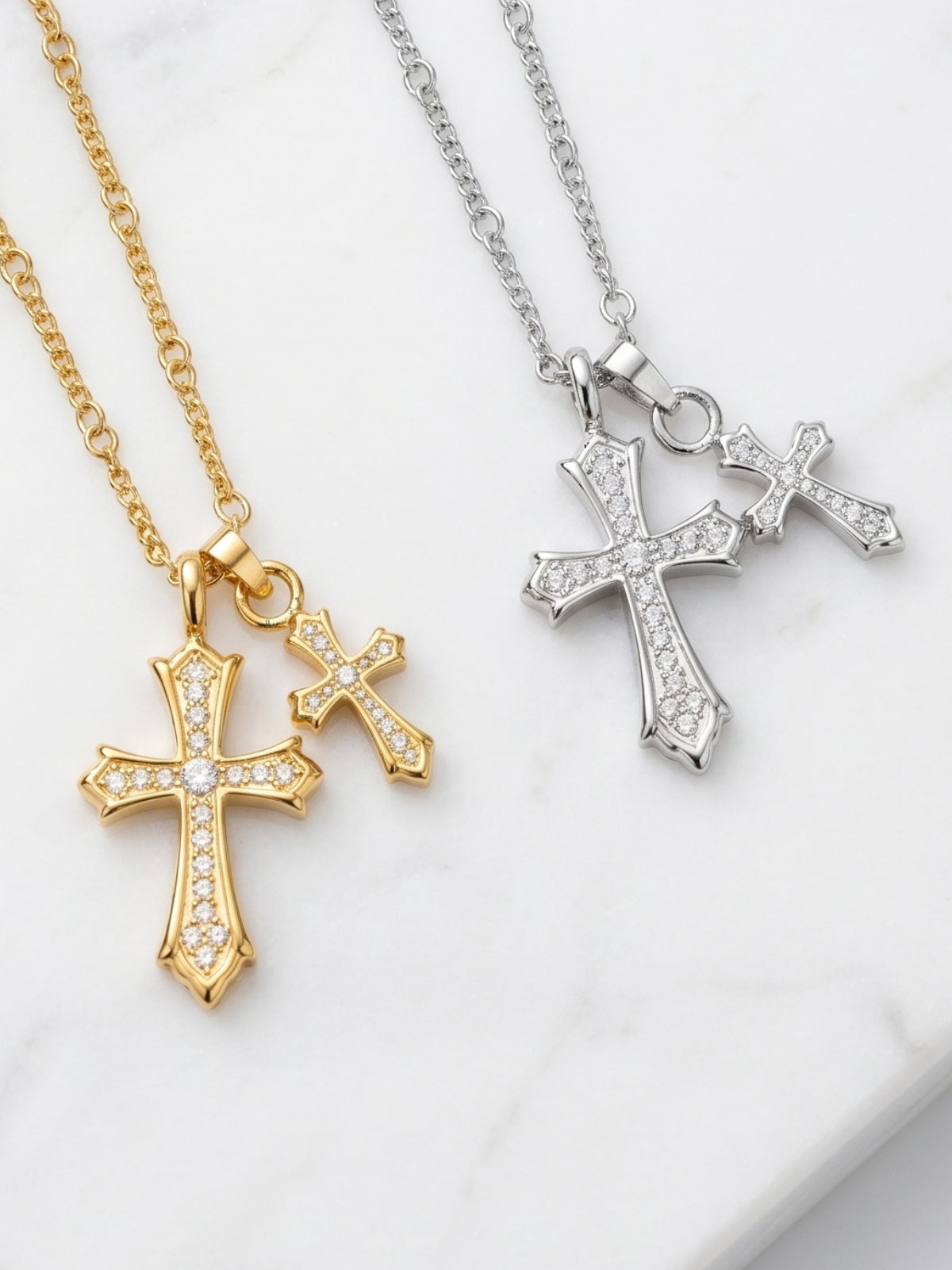 PREMIUM JEWELRY】ダブルクロスネックレス – DayGLORY
