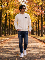 プレートスウェードトレーナー【予約商品】