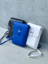 レザータッチスクエアーショルダーバック