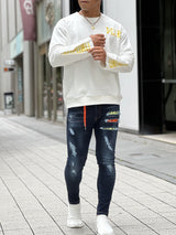 スリーブジップトレーナー