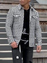 ツイードチェックシャツ